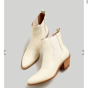 NEW Madewell The Watkin Ankle Boot NN022 Pale Parchment